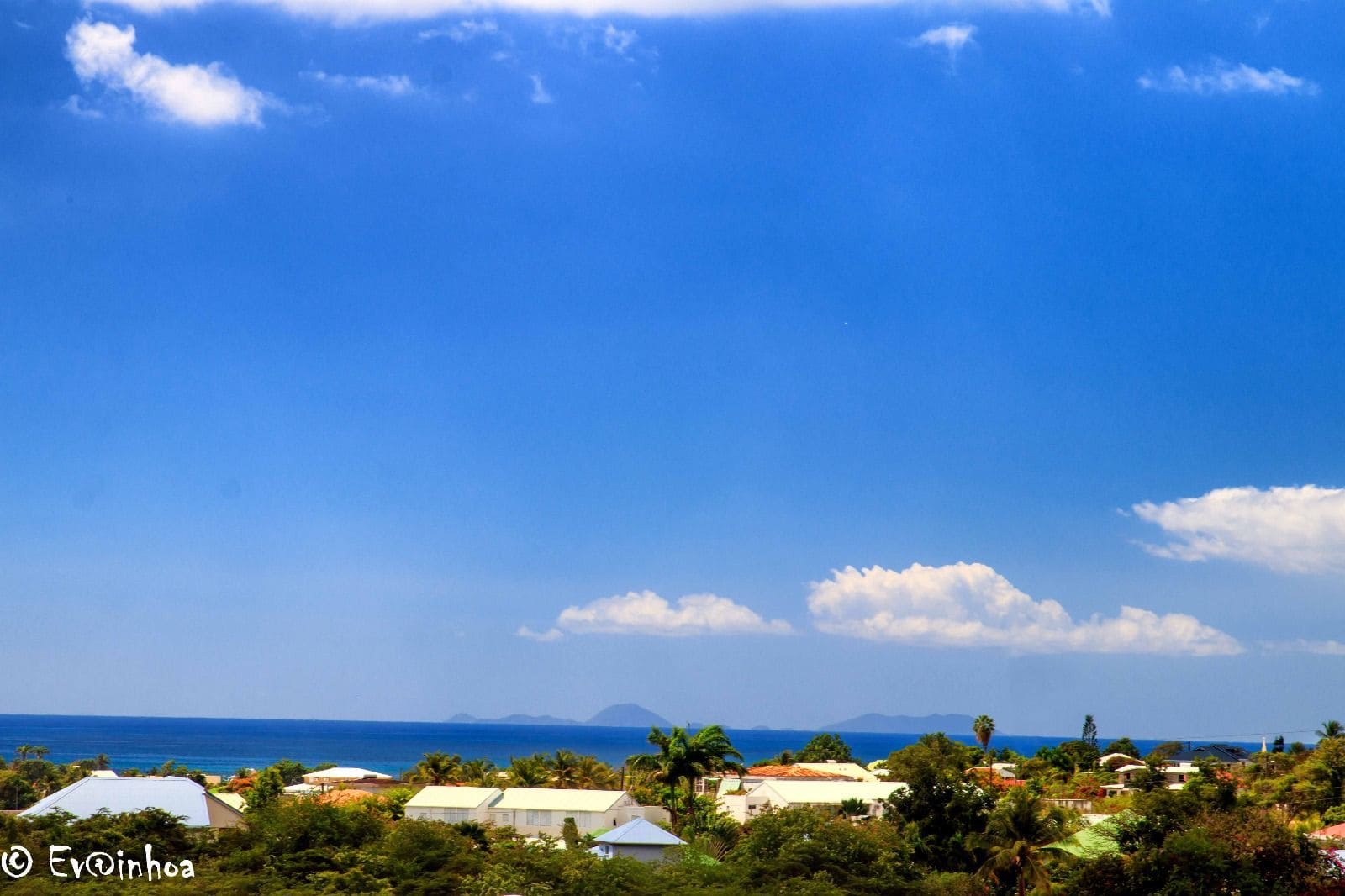La vue des bungalows Datil
